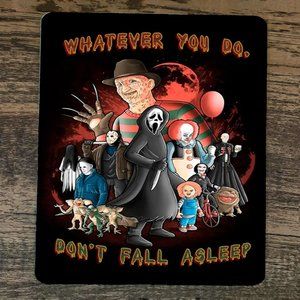 Mouse Pad Whatever You Do‎ Dont Fall Asleep Horror Icons Halloween